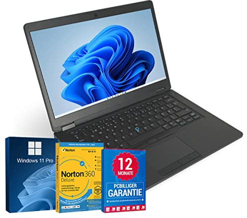 Dell Latitude 5480 14 Zoll Full HD Laptop Intel Core i5-6300U@ bis zu 3 GHz 8 GB 512 GB SSD mit Windows 11 Pro & GRATIS Antiviren-Software HDMI inkl. 12 Monate Garantie (Generalüberholt)
