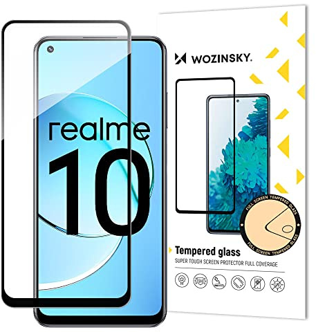 COFI 1453 5D Schutzglas kompatibel mit Realme 10 4G gebogen gehärtetem Glas Film voll Klebstoff und Abdeckung