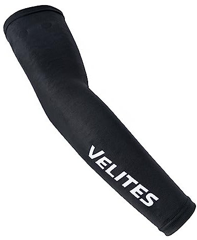 Velites Mangas Depotivas de Brazo Sleeves Black I Manga compresiva para Entrenamiento Funcional,Cross Training, Ejercicios gimnásticos.. (S/M)