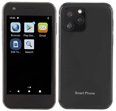SOYES XS12 Super Mini 4G Let Smartphone Écran 3,0 Pouces 4 Go de RAM 32 Go de ROM Android 10.0 5GWiFi Téléphone Prenant en Charge la Reconnaissance Faciale Double Carte Double (Fantaisie Nuit Noir)