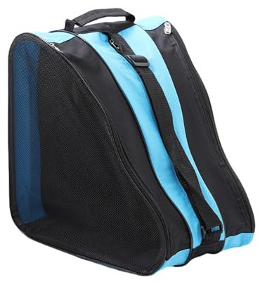 Baoblaze Unisex Rollschuhtasche, Rollerskates Bag mit Verstellbarem Schultergurt, Schlittschuhe Transporttasche, Schlittschuhe Aufbewahrungstasche, Eislauf Inliner Tasche für Kinder Erwachsene, Blau