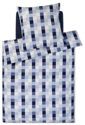 Joop! Bettwäsche Mesh Mako-Satin eisblau Größe 135x200 cm (80x80 cm), 512475