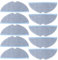 LWMTT 10 Paños de Repuesto para Roborock S8/S8+/S7/S7+/S7 Max V/Plus/Ultra/T7/ T7+/T7S+ Paños de Limpieza para Roborock Lavable y Reutilizable Microfibra Suave