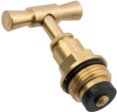 AERZETIX - C74992 - Tête de robinet à potence 1/2 - en laiton - couleur doré - plomberie alimentation l'eau fuite evier robinetterie bâtiment réparation