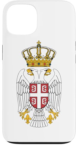 Serbischer Adler Grb Emblem von Serbien doppelköpfiger Adler Orao Hülle für iPhone 13