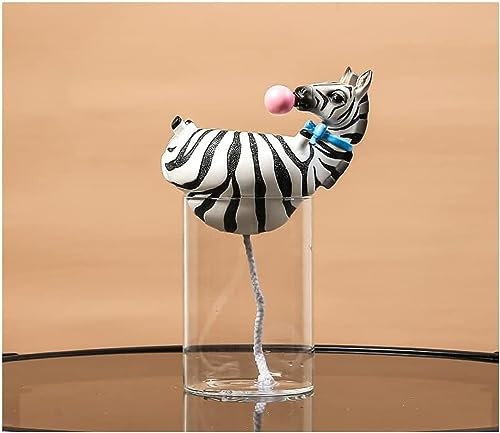 Harz-Tierkopf-Vase, Aquarium-Blase, natürlicher Kaktus, Sukkulenten, Blumentöpfe, Dekoration, Zebra, Giraffe, kreativer Tisch, Zebra, Vase