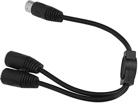 Denash 1ft MIDI 8 Pin DIN Splitter Cable, Male to 2 Female, Musical Instrument Audio Transmission
