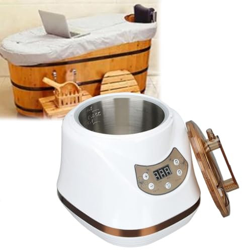 HLGKBY Pot à Vapeur 4L, générateur de Sauna Haute Puissance 2000W, Machine de Fumigation pour améliorer Les Fonctions du Corps, générateur de Vapeur de Fatigue