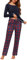 Litherday Pyjama Femme Hiver Ensembles de Pyjama Femme Coton Vêtement de Nuit à Manches Longues Haut + Bas de Pyjama Carreaux Automne et Hiver,B Bleu Marine New L