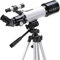 TENGJUN Refraktor-Teleskop, Teleskop für Kinder und Erwachsene, Astronomie-Anfänger, 70-mm-Teleskope, 700 mm Brennweite, 120-fache Vergrößerung, Refraktor-Teleskope, weiß