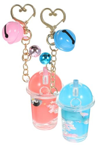 ANDRESLAD Bubble Tea Schlüsselanhänger Acryl Schlüsselanhänger Kette Für Tasche Zubehör