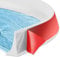 98In/2.5M Wet Room Floor Barrier, Silicone Shower Threshold Water Barrier Self-Adhesive Shower Tray Sealing Strip Water Dam Barrier Water Stopper for Kitchen Countertop Sinks & Bathroom Floors (White)