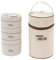 Sightday 3 Stück Thermo Lunchbox Edelstahl Mit Tasche,Thermobehälter Für Essen,Auslaufsicher Essen Warmhalten Behälter für Zuhause,Büro,Picknick(Beige-2 * 440ml&1 * 600ml)