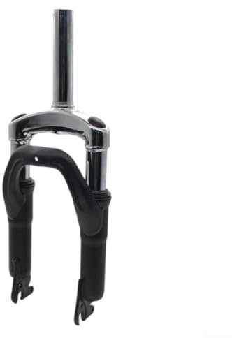 Forcella di sospensione anteriore per bicicletta elettrica, 30,5 cm, compatibile con ammortizzatori per bici elettrica pieghevole, materiale in lega antiruggine con finitura galvanizzata (125 senza