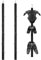 Pesoncarl Hockey-Trocknungsregal, 2pcs 47 Zoll 5-Hookey-Getriebe, tragbare Ausrüstung für Ice Baseball Catcher Football Ausrüstung