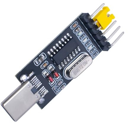 xiwai USB2.0 USB-C Typ-C Stecker auf TTL Konverter UART STC Modul Serieller Programmierer CH340G CH340 3,3V 5V Adapter Ersetzt PL-2303 Kompatibel mit Windows 7,8