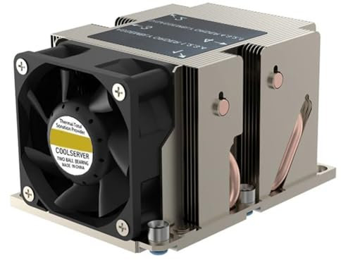 JANZU LGA3647-2U-R83 Kühler 240W für LGA 3647 Narrow Type Radiator 2U-Wärmetauscher 4 Heat Pipe Seitlicher Gebläsekühler
