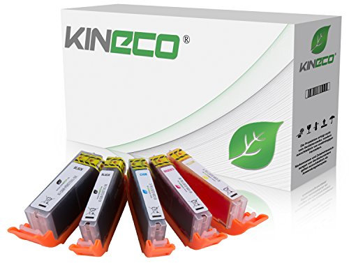 Kineco kompatibel mit Canon PGI-570 XL CLI 571 XL Druckerpatronen [5] für Canon Pixma MG5750 MG5751 MG5752 MG5753 MG6850 MG6851 MG6852 MG6853 TS5050 TS5051 TS5053 TS5055