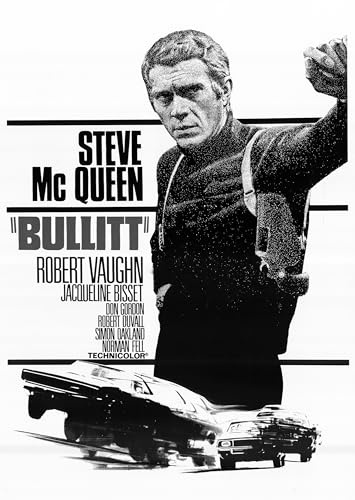 Close Up Bullitt - Steve McQueen (1968) | Filmplakat, Poster [59 x 84 cm]