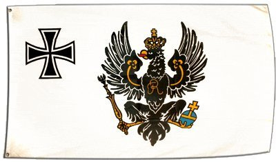 Fahne/Flagge Preußen Kriegsflagge 1903-1920 + gratis Sticker, Flaggenfritze®