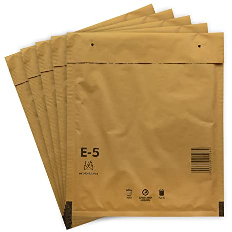 20 Versandtaschen Luftpolsterumschläge haftklebend Luftpolsterversandtaschen Luftpolstertaschen Gr. E/5 E5 braun (240mm x 275mm) Umschläge gepolstert Polsterumschlag Taschen