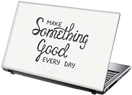 TaylorHe 15.6 inch 15 inch Laptop Skin Vinyl Decal with Colorful Patterns and Leather Effect Laminate MADE IN England Make Something Good