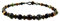 Fußband mit Tigerauge und Moos Achat Perlen - Thailand Tribal Surfer Herren Unisex Fußkettchen