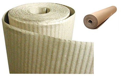 Rouleau de carton ondulé 1 m x 45 m protection sols peinture écologique