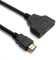 OcioDual HDTV Video Duplizierer von 1 PC auf 2 Bildschirme M/F-F, Splitter-Adapter-Kabel, Bildauflösung bis zu Full HD 1080p @30Hz für Laptops, Projektoren, Fernseher, Monitore