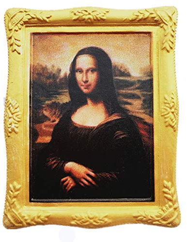 Berühmte Malerei Mona Lisa von Leonardo da Vinci 3D-Kühlschrankmagnet, Louvre Paris, Frankreich, Souvenir, Geschenk, Heim- und Küchendekoration, Magnetaufkleber, Kühlschrankmagnet-Kollektion