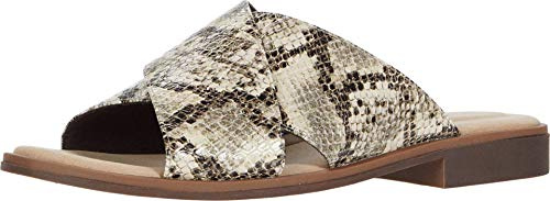 Clarks Women's Declan Ivy Sandal, Taupe Snake Synthetic, 3 UK