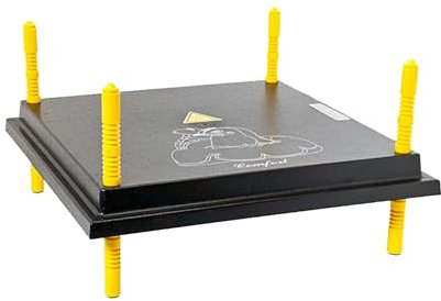 Borotto verstellbare Wärmeplatte für Küken, kann das Gefühl von Schutz bieten, stromsparende Heizplatte mit eingebautem Thermostat für 20-25 Küken, mit 4 höhenverstellbaren Füßen