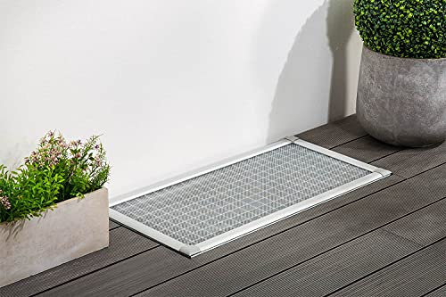 empasa Lichtschachtabdeckung begehbar mit Alu-Rahmen 'Profi' Kellerschacht Lichtschacht Abdeckung Kellerschachtabdeckung, individuell kürzbar, Selbstbausatz, 60 x 115 cm oder 80 x 150 cm