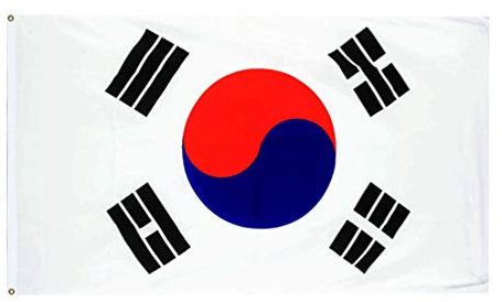BESPORTBLE Korea Flaggen Sportspiel Fan Jubel Flagge Spiele Sport Korea Parade Landflagge Event Dekoration -90X150cm