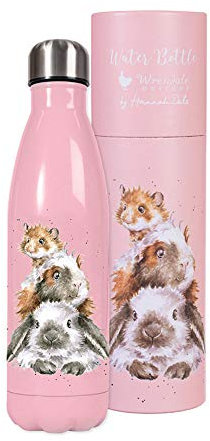 Wrendale Designs by Hannah Dale - Piggy in the Middle Reusable Water Bottle - 500ml