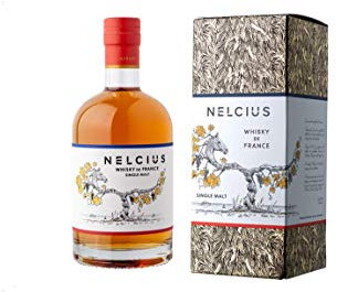 NELCIUS MERLOT - Coffret Whisky - Whisky de France - Single Malt - 1 Bouteille - 700 ml