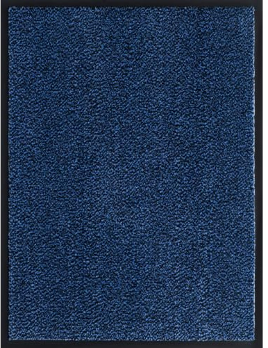 Systafex Schmutzfangmatte Fußmatte Bodenmatte Türmatte Flurteppich Schmutzmatte Tür Matte Teppich Blau (90cm x 150cm)