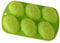 Haoshics Grand moule en silicone en forme d'œuf de Pâques - 6 cavités - Moule en silicone pour faire des bombes au chocolat chaud, des gâteaux, de la gelée, de la mousse (vert - 1 pièce)