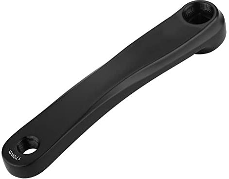 170mm Aluminium Mountain Rennrad Kurbel Fahrrad Vierkant/Fensterloch Kurbelgarnitur Radfahren Reparaturteil Linker Kurbelarm(Black-Square Hole)