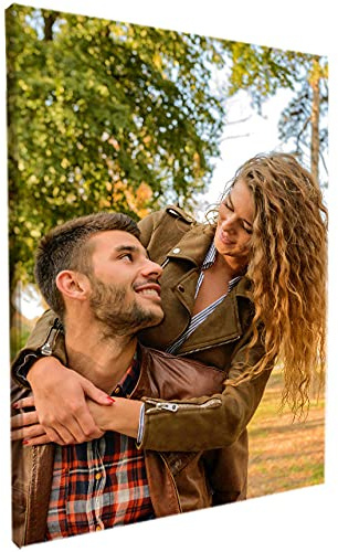 Gudina Leinwandbild mit foto. Fotowand selbst gestalten.Personalisiert Fotogeschenk selbst gestalten.Leinwandbilder als Geschenk, personalisierte Fotogeschenke drucken Lassen-50X80cm Rahmenlos