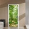 Hiyfe Türtapete Selbstklebend Türposter Türfolie 77x200cm 3D PVC Türtapeten Türaufkleber Grüner Wald TüraufkleberTürsticker Tür Aufkleber Für Schlafzimmer Fototapete