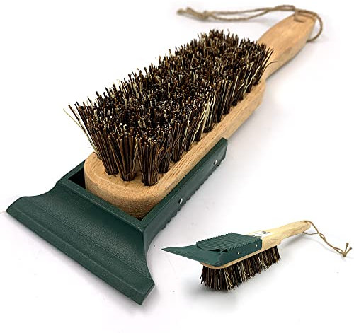 Boot Brush Mud Remover with Scraper | 33.5cm Long Shoe Brush Stiff Bristles with Built-in Boot Scraper to Remove Dirt and Muds for Outdoor Footwears | Wellington, Hiking Shoes and Walking Boots