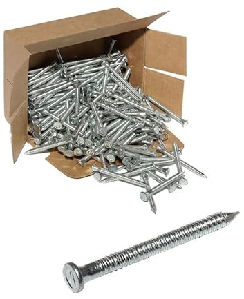 Gedotec Ankernägel mit profiliertem Schaft | 4,0 x 50 mm - 195 Stück | Rillennägel verzinkt - Ideal für tragende Verbindungen | Großpackung Harpunennägel mit Widerhaken - Palettennägel - Kammnägel -
