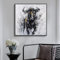 Pei-wall art Wandbild 50x50cm Rahmenlos Abstrakt Stierkampf Stier Malerei Gedruckt Leinwand Gedruckt Stier Bild Wohnzimmer Büro Dekoration