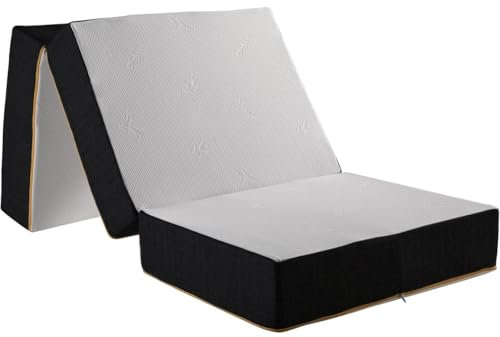 Comfy Line - Futon Klappmatratze, 70 x 200 cm, Matratze für Camping, Reisematratze Gästematratze Klappbar Faltmatratze Bodenmatratze Orthopädischer Schaumstoff