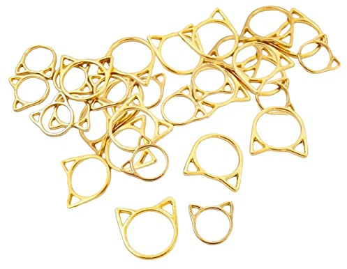 MagiDeal 30 Pièces Marqueurs De Points, Accessoires Tricot Et Crochet, Anneaux De Marqueur Tricot, Marqueur Métal Crochet Tricot pour Tricot Tissage Couture Quilting Bijoux Faits à Main