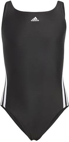 adidas Mädchen Swimsuit, Black/White, 170