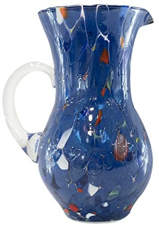 Gocce di Murano Krug Buvette 750 ml Made in Italy aus mundgeblasenem Glas. Hergestellt nach der Tradition der Murano-Handwerker, elegante Tischkaraffe