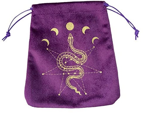 Anloximt Tarot-Tasche,Weiche Tarotkarten-Samt-Stoff-Tasche | Tarot Orakelkarten Aufbewahrungstasche für Runen & Schmuck Reisegeschenk Weihnachtsgeschenkbeutel