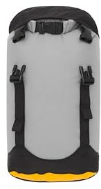 Sea to Summit - Evac Compression Dry Bag S 8L - Preisgekrönte Trockentasche - Leicht - Rollverschluss - Recycling-Gewebe - Wandern & Paddelsport - 19.2 x 17.8 x 39.4cm - Highrise Grey - 113g